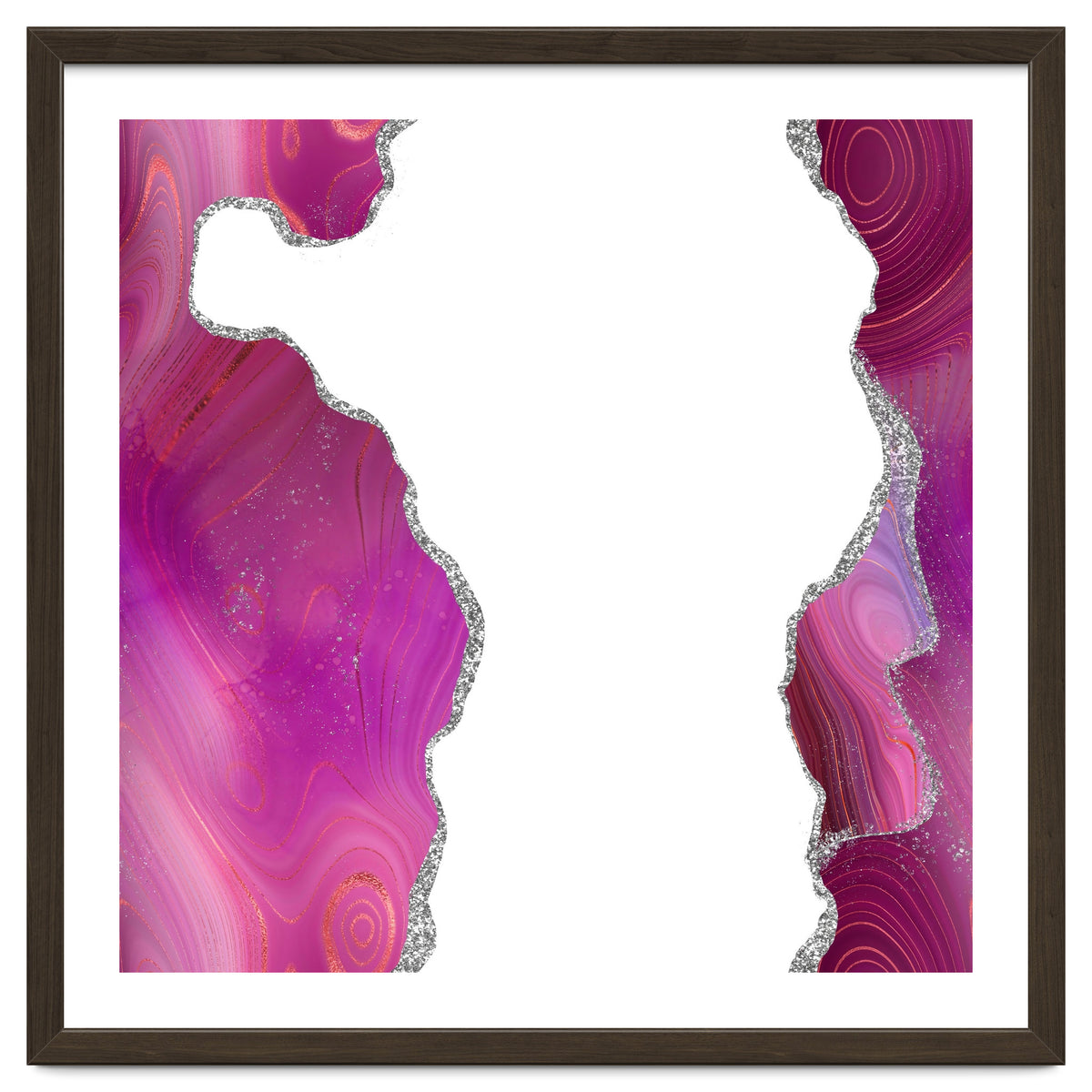 Magenta & Silver Agate Texture 06