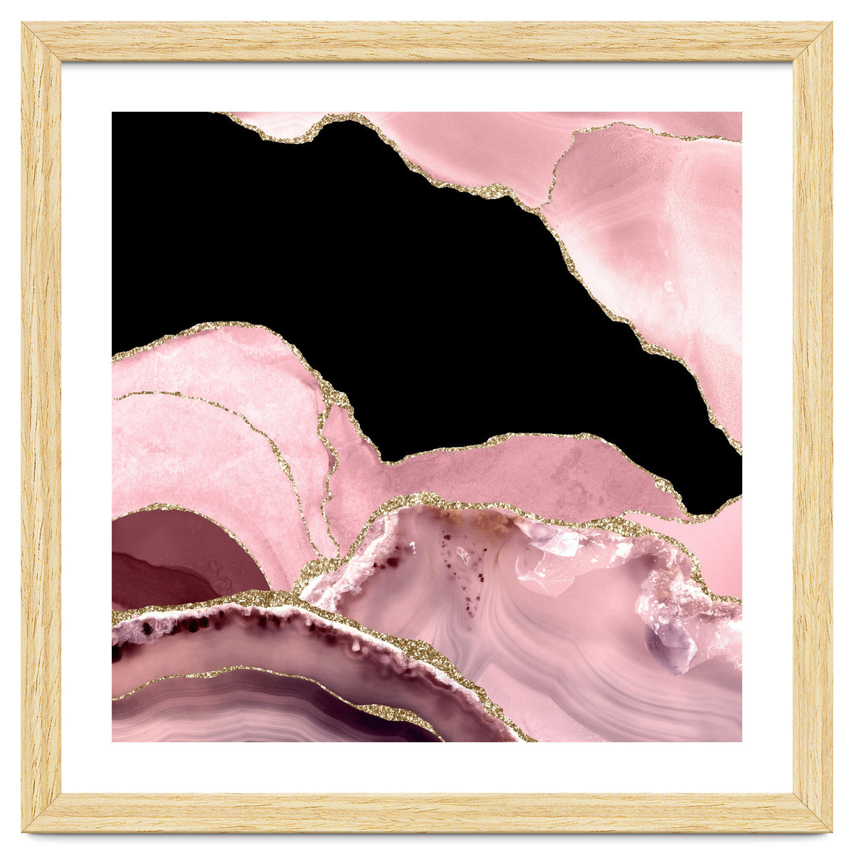 Blush & Gold Agate Texture 03