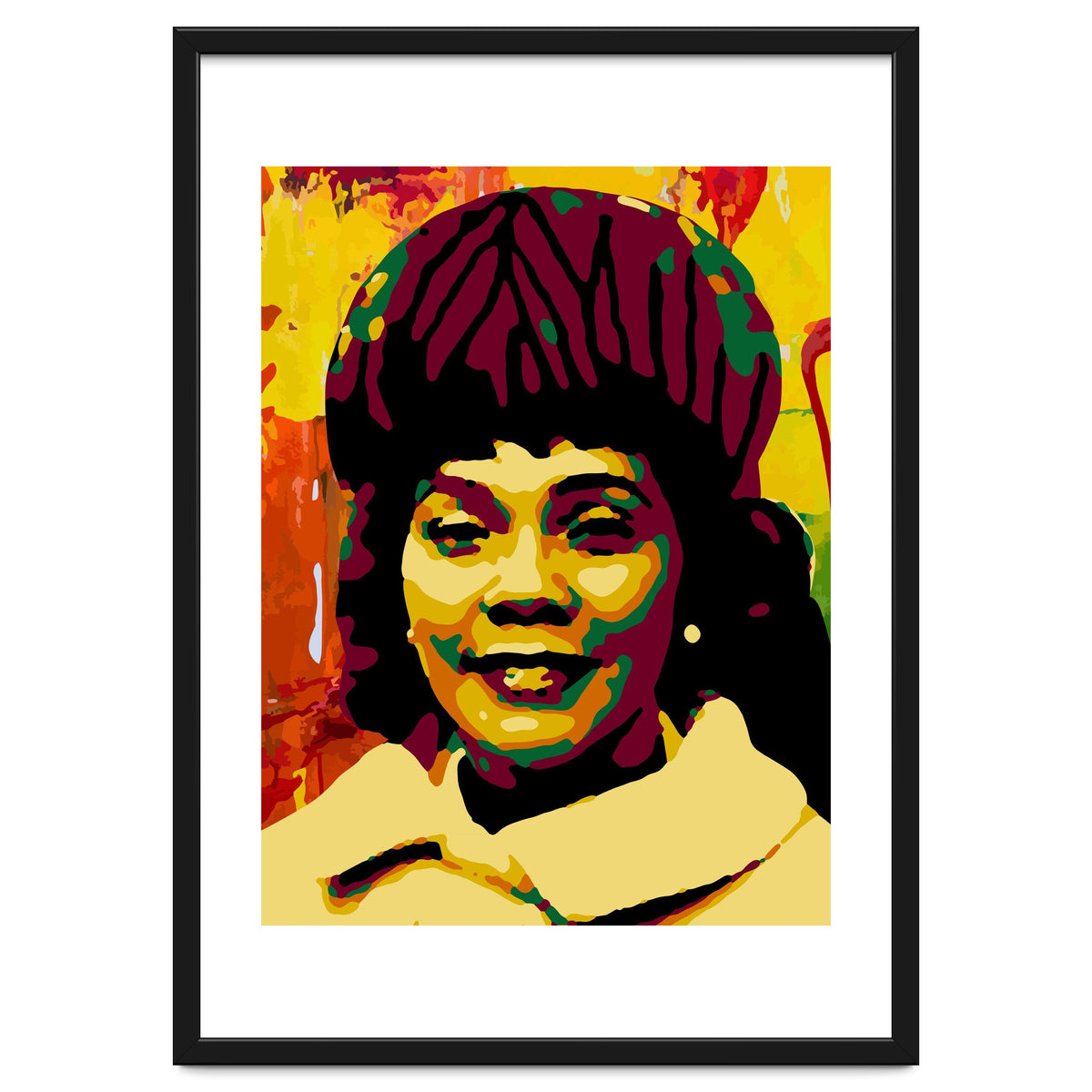 Coretta Scott King Colorful Abstract Art