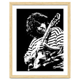 Pat Metheny American Jazz Guitarist Legend in Monochrome 3 thumbnail