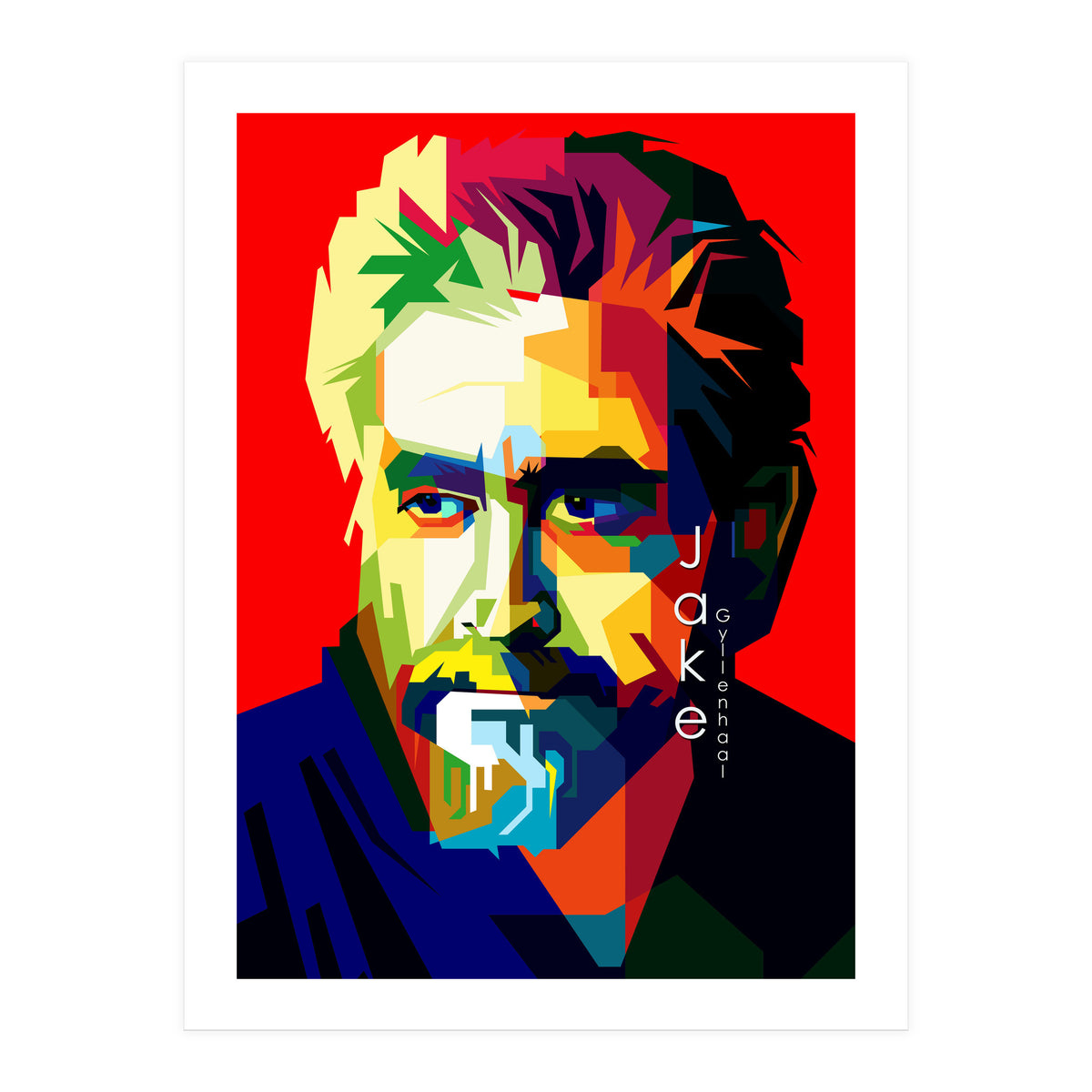 Jack Gyllenhaal Movies Actor Pop Art WPAP (Print Only)