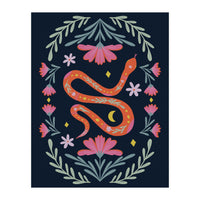 Cute Floral Snake (Print Only)