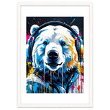 Polar Bear In Headphones, Graffiti thumbnail
