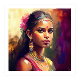 Golden Garland Sinhalese Portrait (Print Only) thumbnail