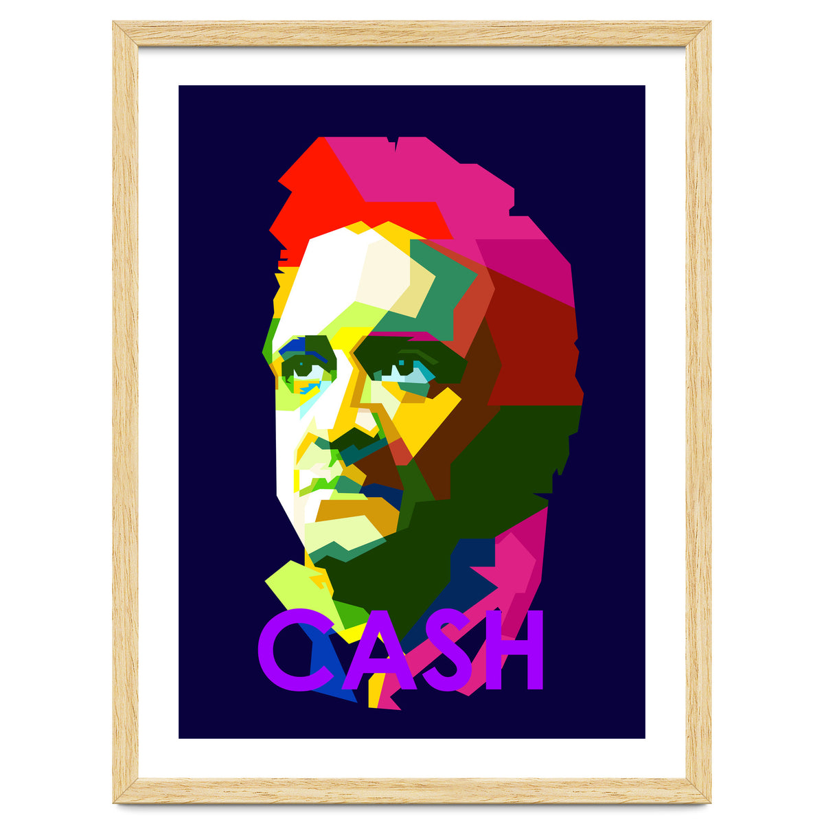Johnny Cash Country Singer Pop Art WPAP