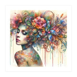 Dreamer with Floral Crown (Print Only) thumbnail