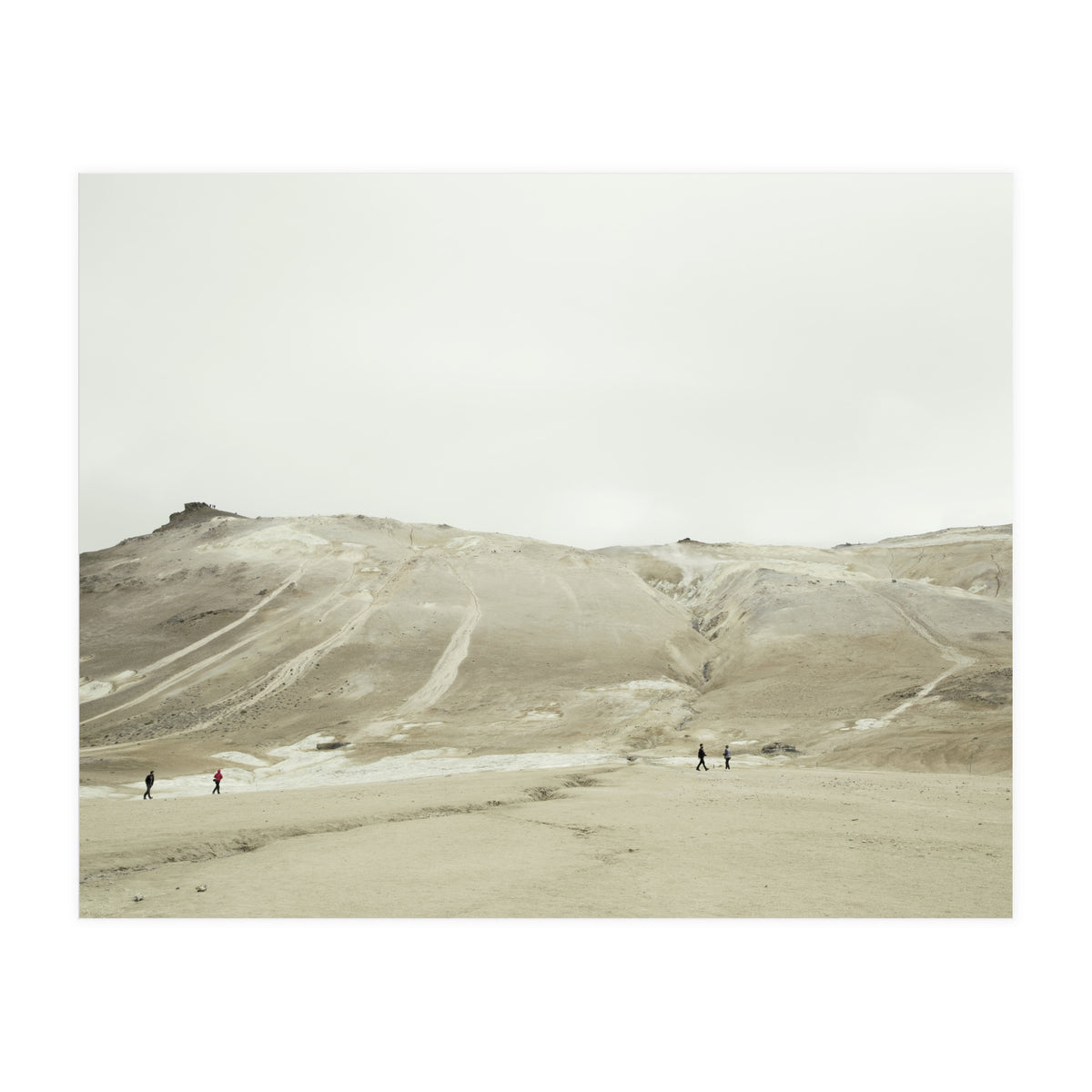 Tourists at volcano - Iceland (Print Only)