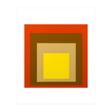 Josef Albers - Red, Brown, Golden (Print Only) thumbnail
