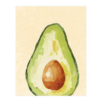 Avocado Half, Fresh Food Kitchen Art (Print Only)