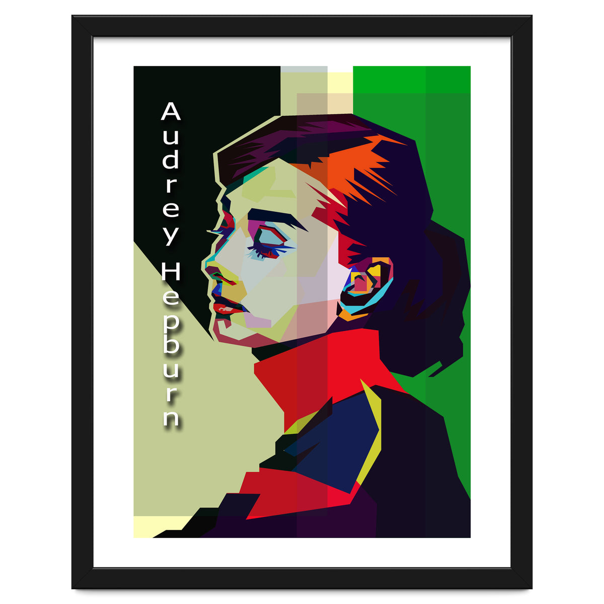 Beauty Audrey Hepburn Pop Art WPAP
