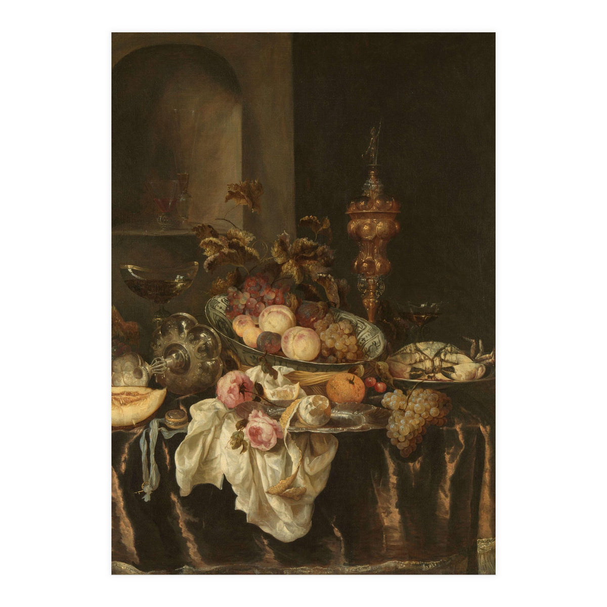 Still Life. Dating: c. 1640 - c. 1680. Measurements: h 127.5 cm × w 106.5 cm × t 3.0 cm; d 10.5 cm. (Print Only)