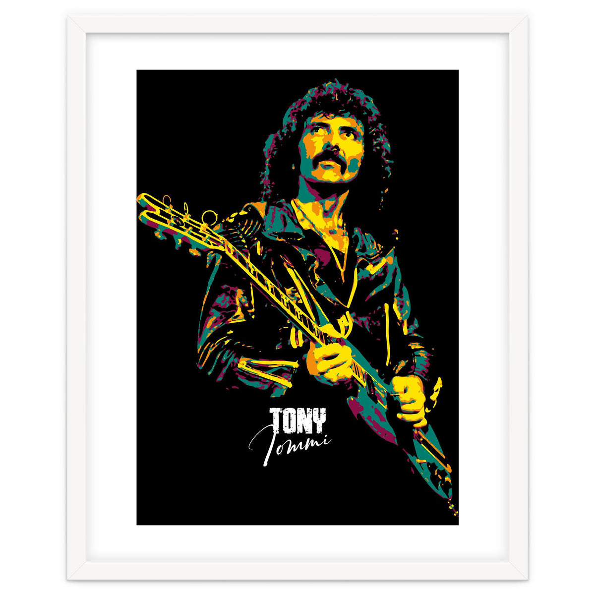 Tony Iommi Musician Legend in Pop Art