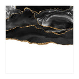 Black & Gold Agate Texture 05  (Print Only) thumbnail