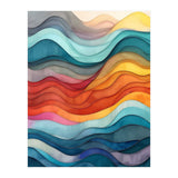 Abstract Layered Wave Landscape (Print Only) thumbnail