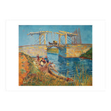Drawbridge at Arles with a group of washerwomen (pont de Langlois, Arles, France). (Print Only) thumbnail