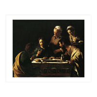 Caravaggio / 'Supper at Emmaus', 1606, Oil on canvas, 141 x 175 cm. JESUS. CRISTO RESUCITADO. (Print Only)