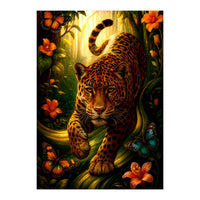 Leopard in Retro Contemporary Aesthetics (Print Only)
