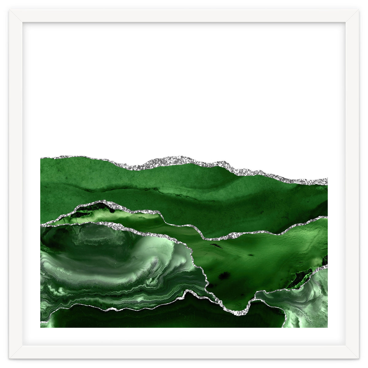Green & Silver Agate Texture 07