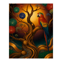 Parrot in Retro Contemporary Aesthetics (Print Only)