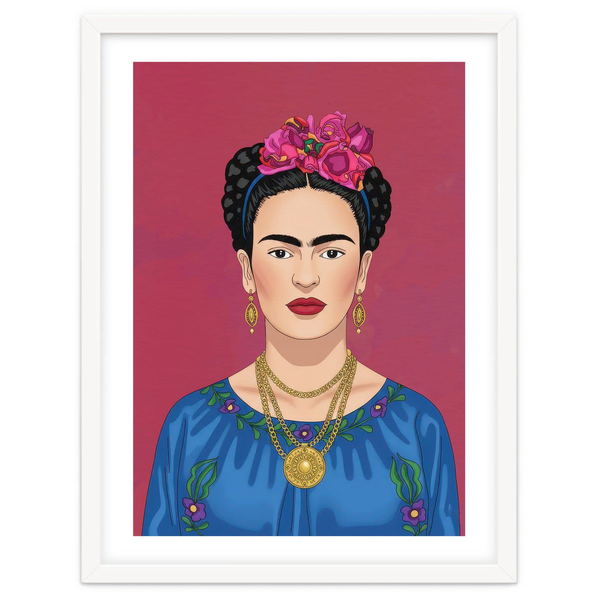 Frida Kahlo Portrait Illustration