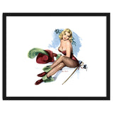 Pinup Sexy Girl Posing In Zorro Costume thumbnail
