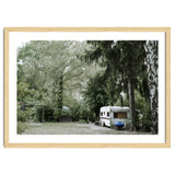 Travel trailer in the green garden thumbnail