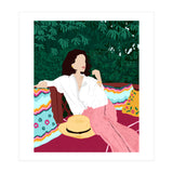 Bohemian Soul, Modern Boho Woman Decor Self Love, Self Care Portrait Fashion Patio Style Garden (Print Only) thumbnail
