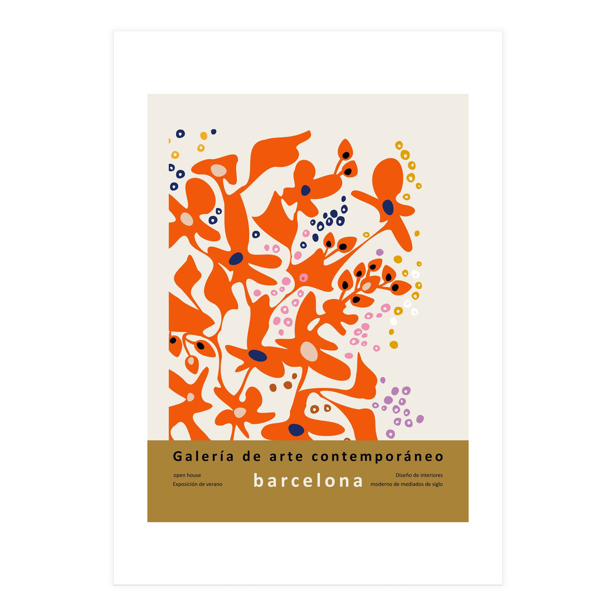 Contemporary art gallery Barcelona design and interior (Print Only)