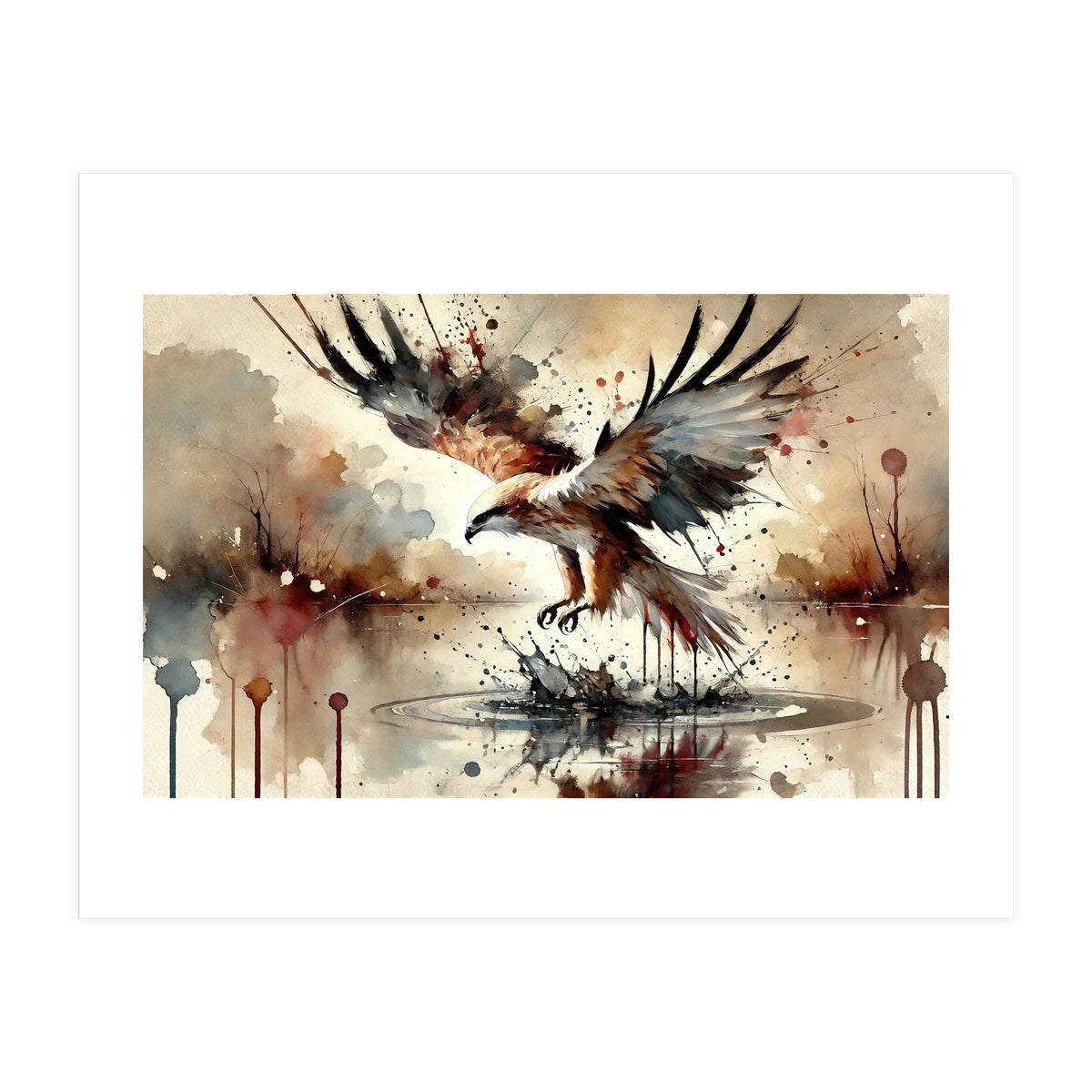 Majestic Eagle In Flight (Print Only)