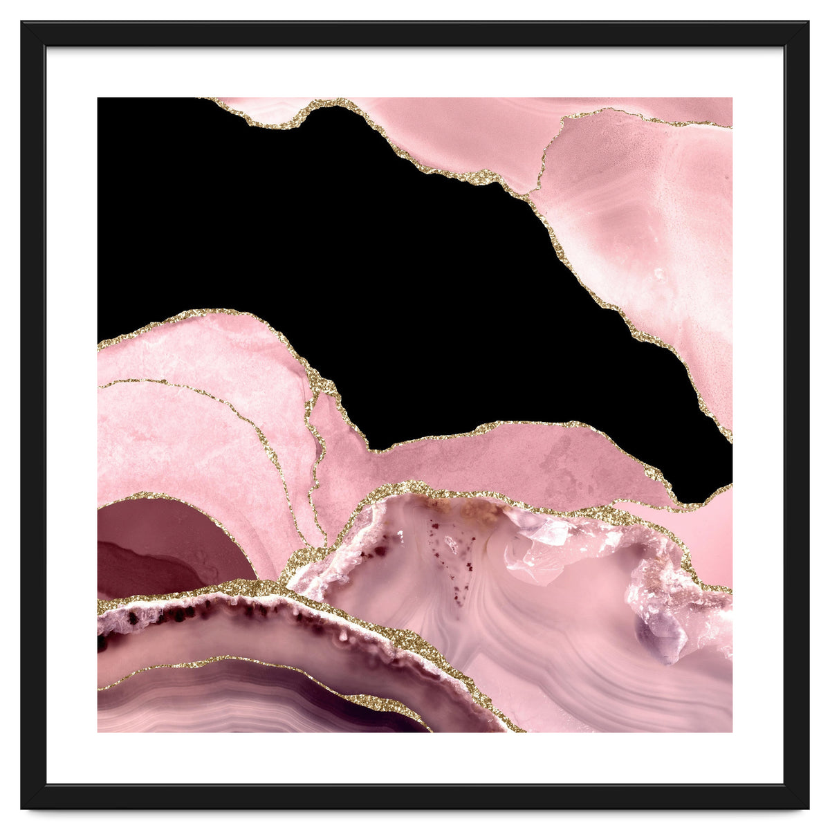 Blush & Gold Agate Texture 03