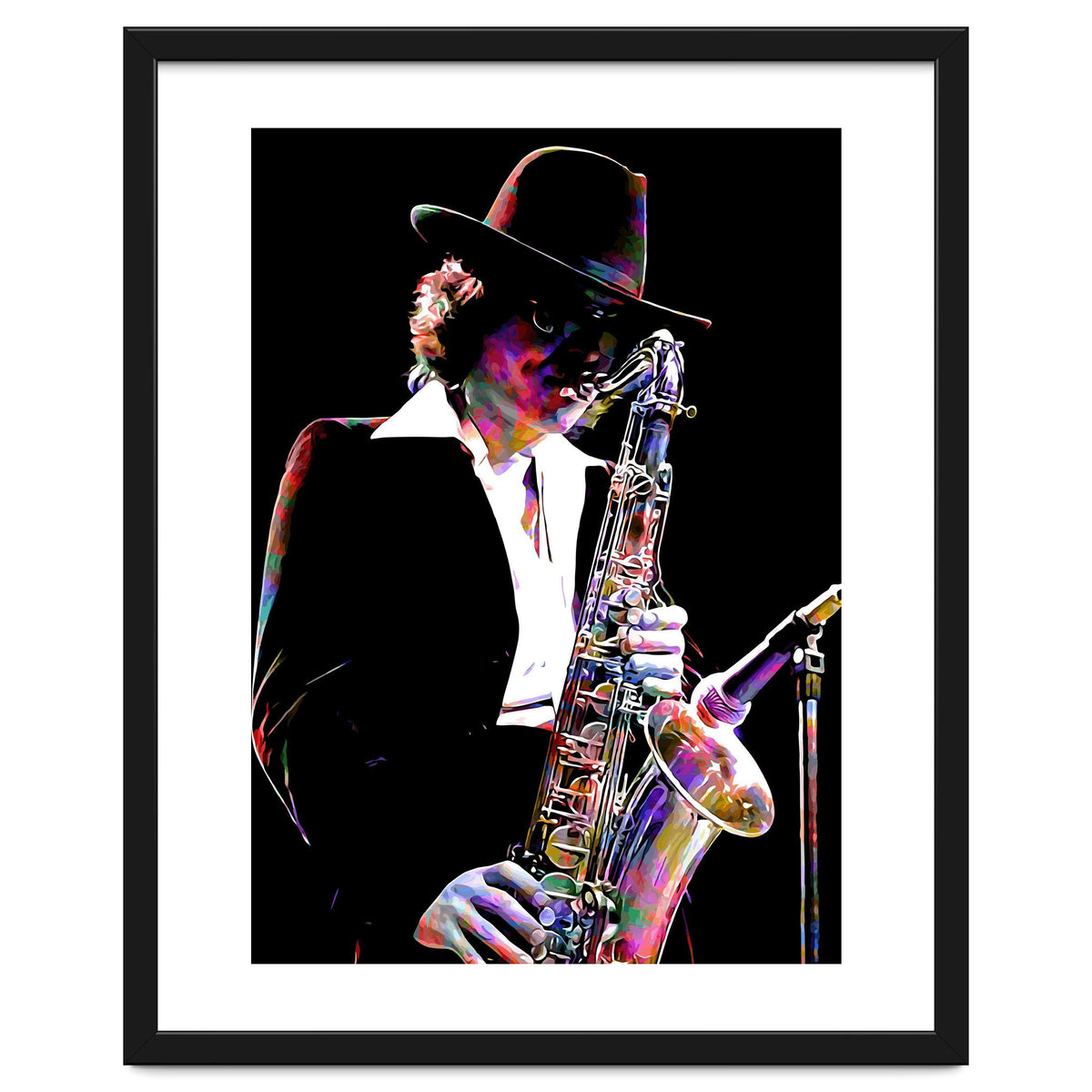 Gato Barbieri  Argentine Jazz Saxophonist Colorful Art