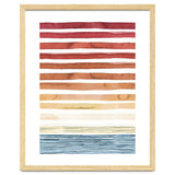 Watercolour Sunset Stripes Orange thumbnail