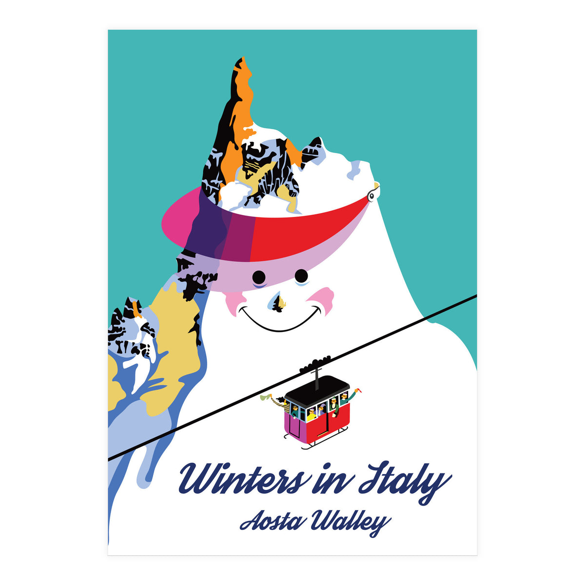 Winters In Italy Aosta Valley (Print Only)