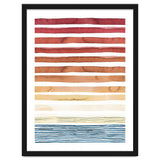 Watercolour Sunset Stripes Orange thumbnail
