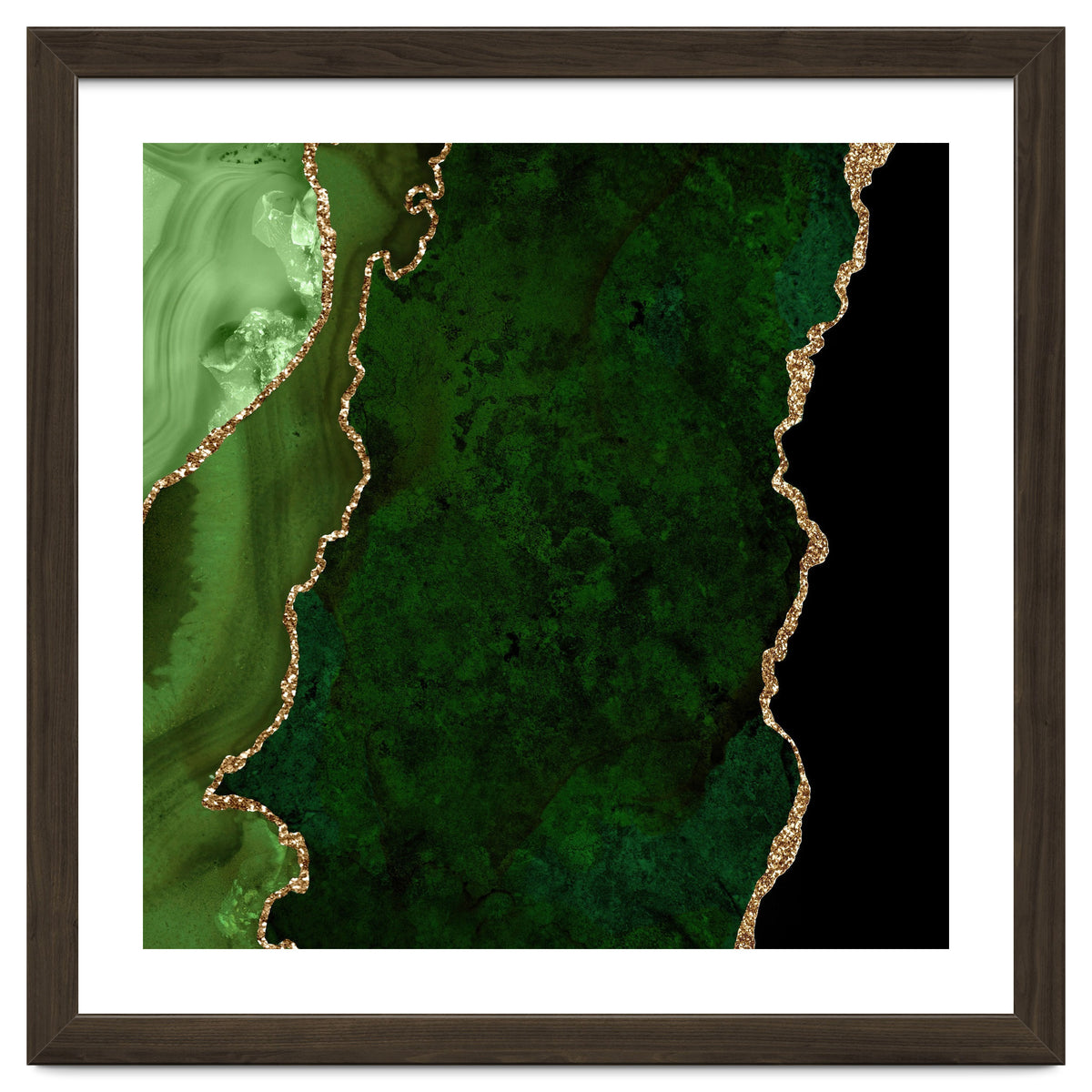 Green & Gold Agate Texture 15