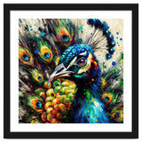 Vibrant Peacock Portrait thumbnail