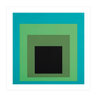 JOSEF ALBERS - HOMAGE TO THE SQUARE GREEN BLACK (Print Only)