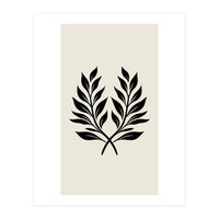 Minimalist Laurel Wreath: Botanical Line Art (Print Only)