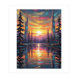 A Cybernetic Sunset Reflecting the Symbiosis (Print Only) thumbnail