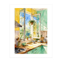 Matisse Inspired Kitchen Room (Print Only)