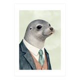 Seal Animal In A Suit  (Print Only) thumbnail