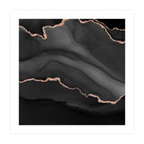 Black & Rose Gold Agate Texture 01  (Print Only) thumbnail