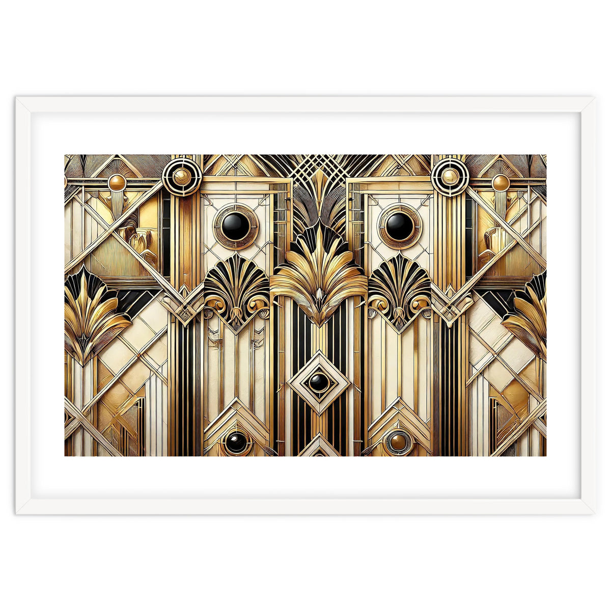 Art Deco Gold Geometric Pattern