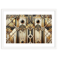 Art Deco Gold Geometric Pattern