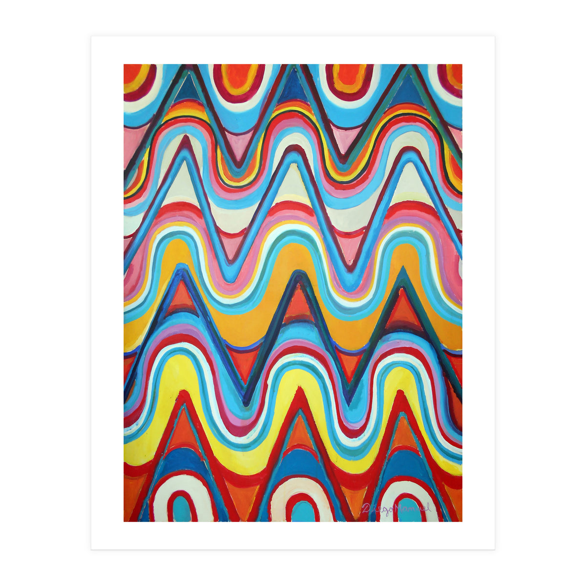 Ondas Y Triangulos (Print Only)