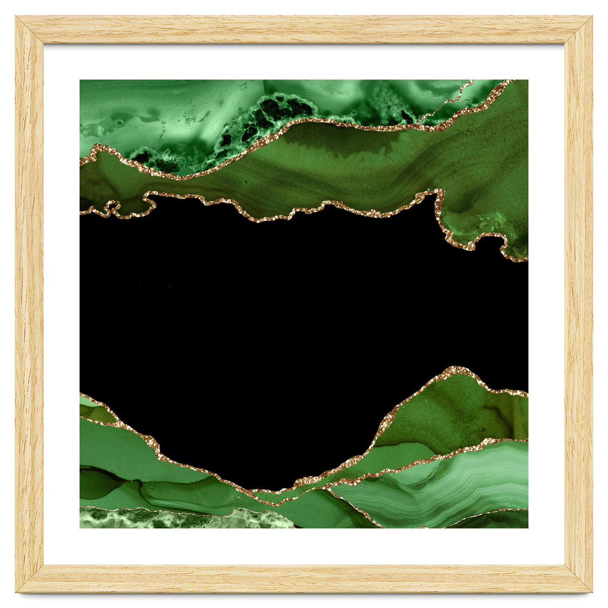 Green & Gold Agate Texture 18