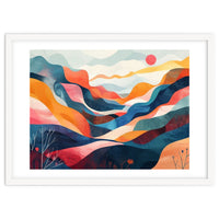 Abstract Mountain Landscape Art