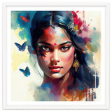 Azure Butterflies Hindu Portrait thumbnail
