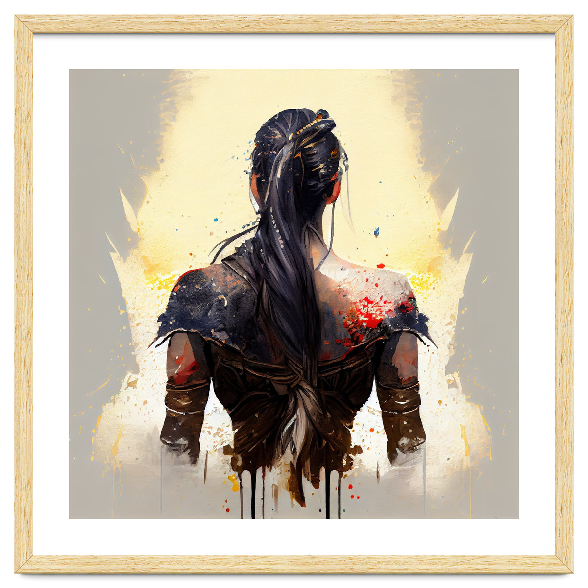 Warrior Woman From Behind