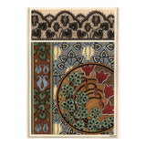 Cyclamen persicum motif in patterns for lace, wallpaper and fabric. (Print Only) thumbnail